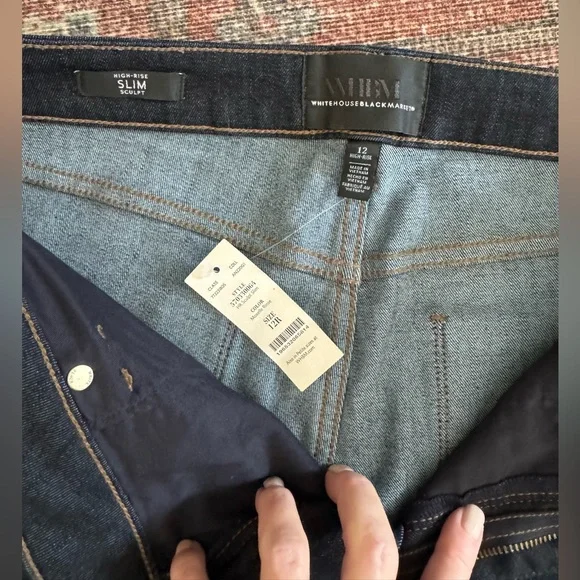 SOLD! NWT! WHBM Women's slim cut jeans - Picture 5 of 5